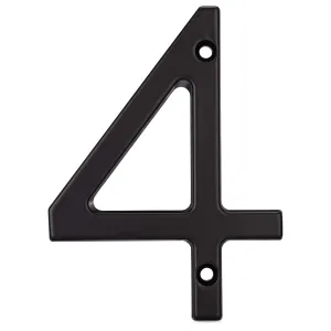4 In. Contemporary House Number 4