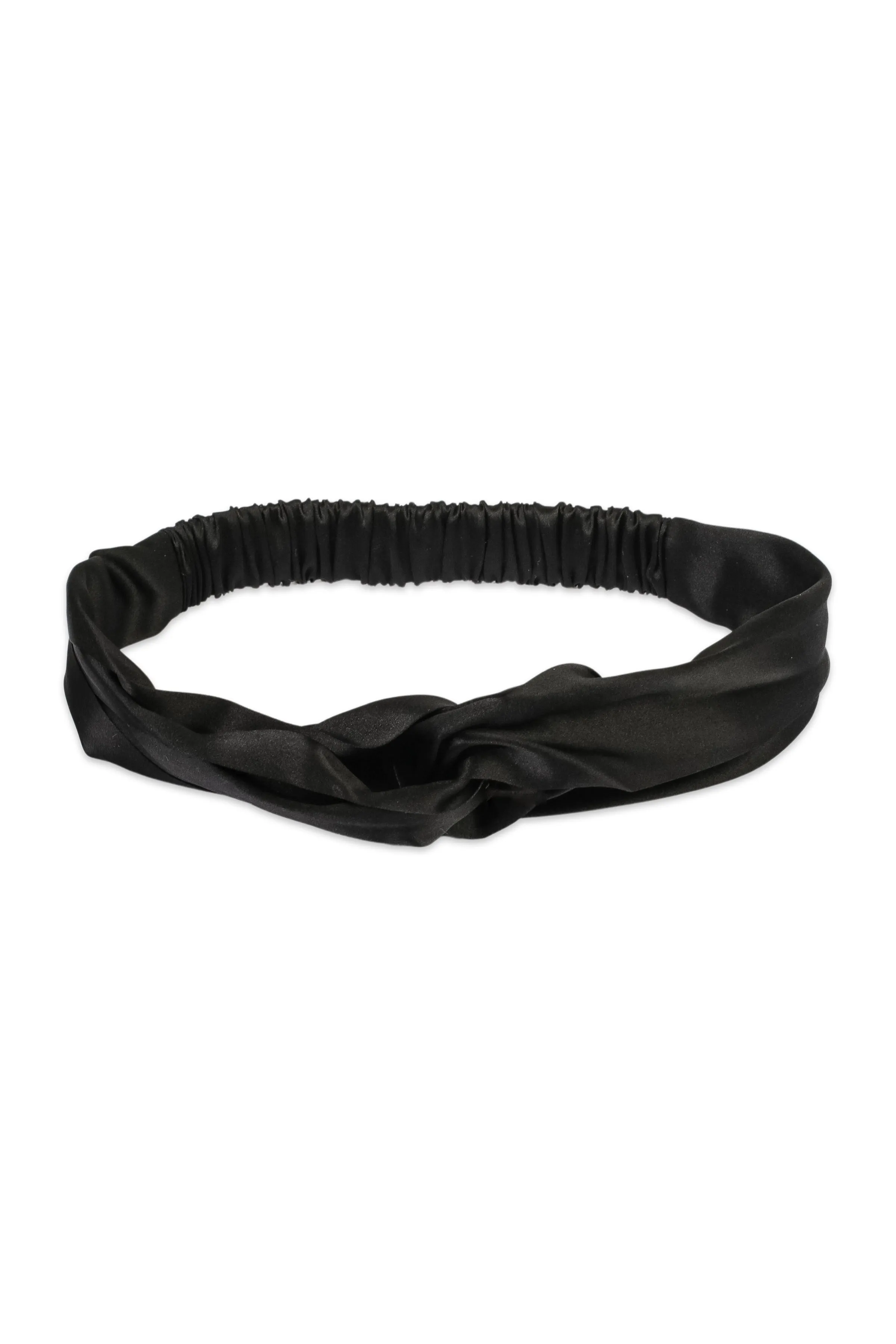 Black Anabel Silk Headband