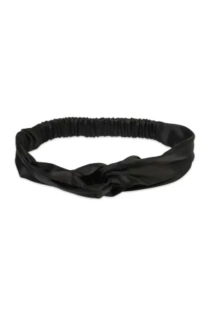 Black Anabel Silk Headband