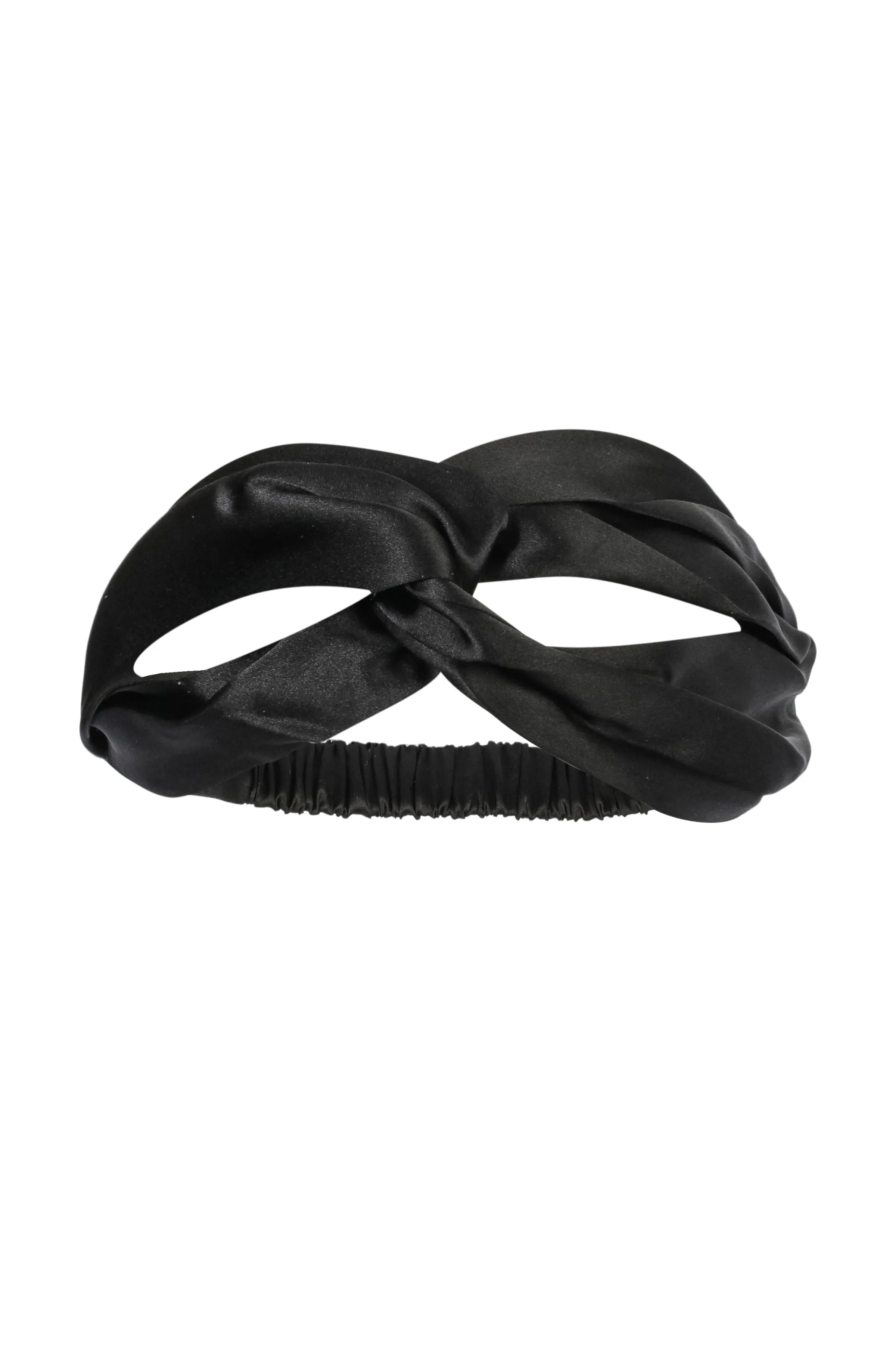 Black Anabel Silk Headband