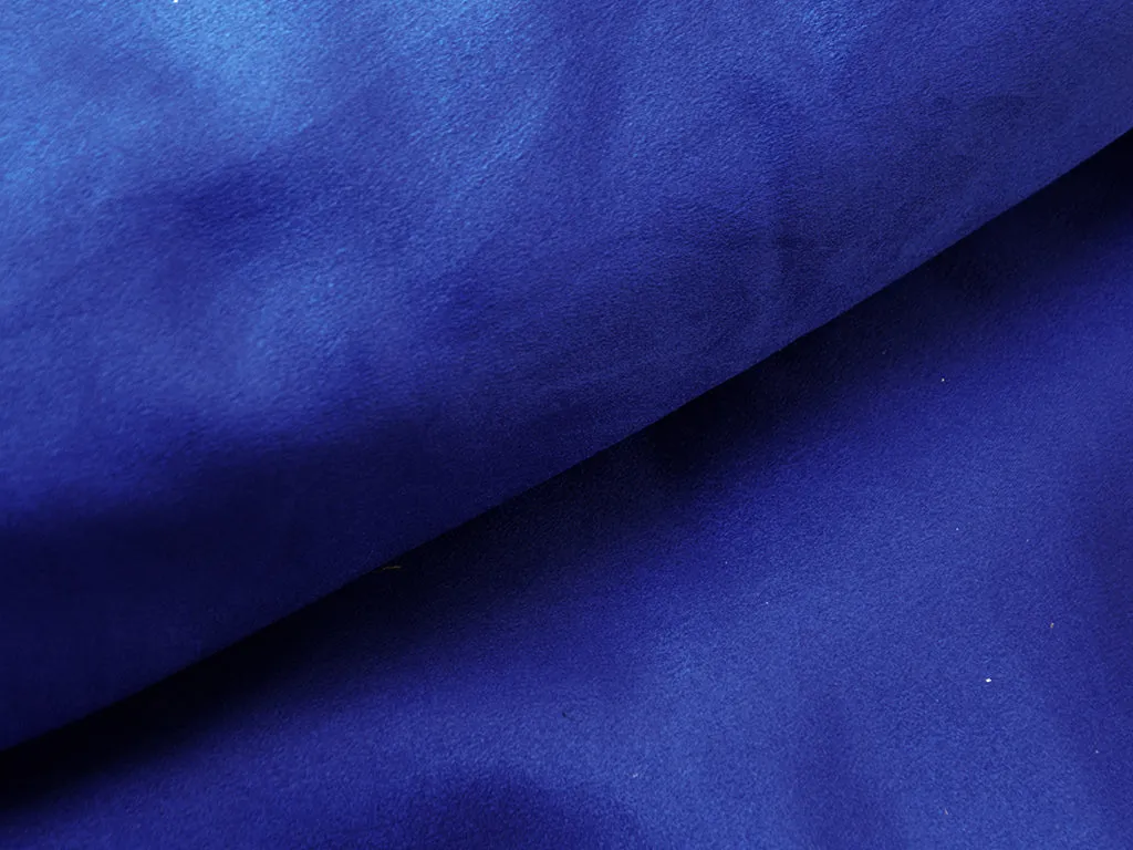 Blue Plain Moss Satin Fabric