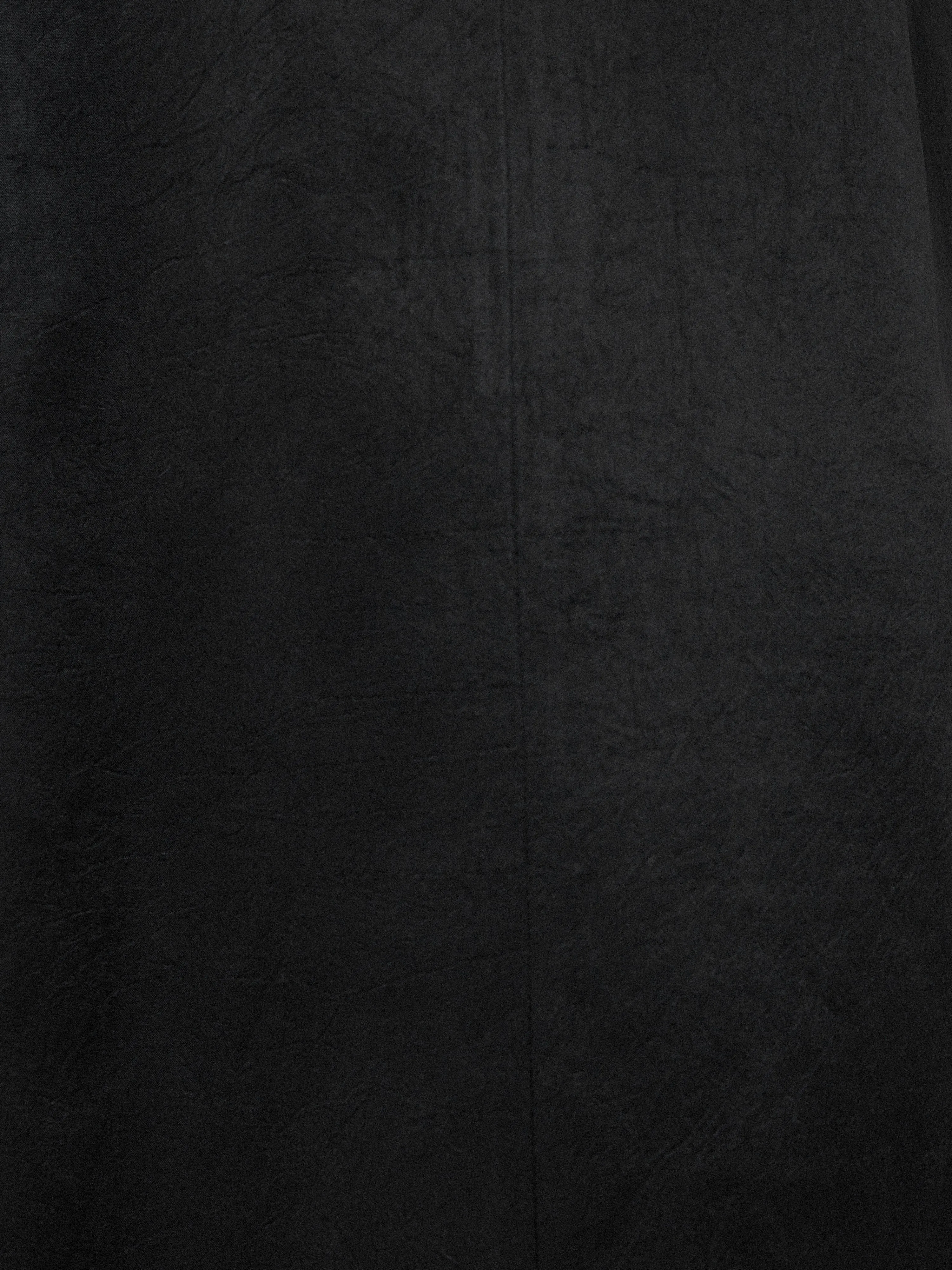 Bonded Satin Mini Dress | Black