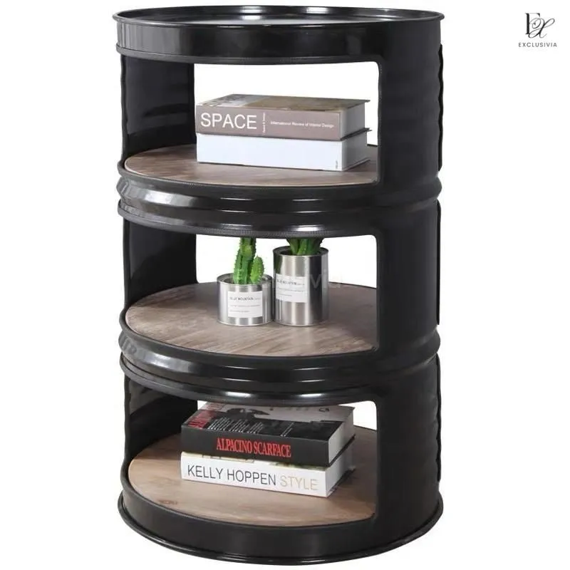 BULLSEYE Industrial Metal Barrel Shelf