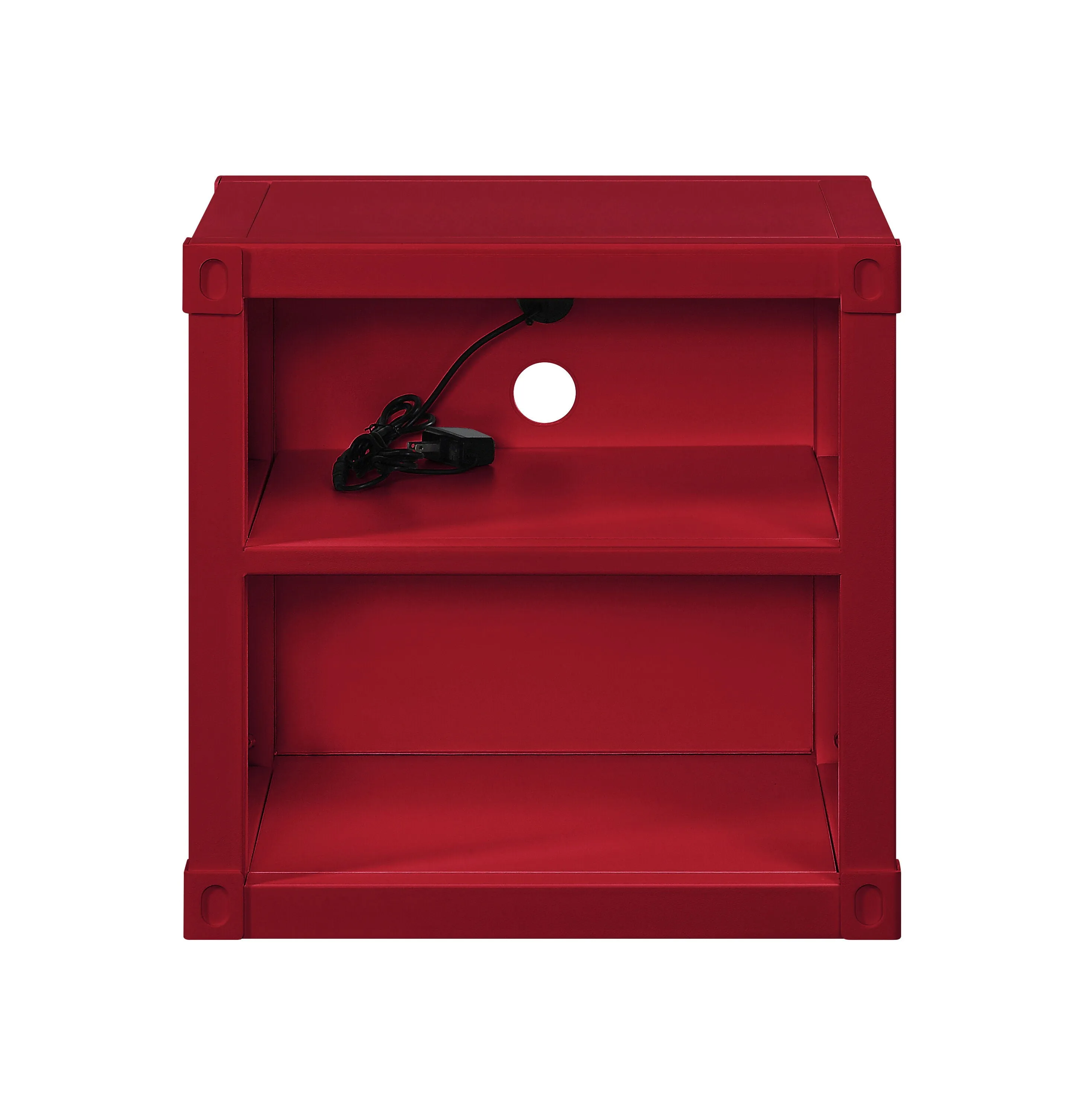 Cargo - Nightstand With USB - Red