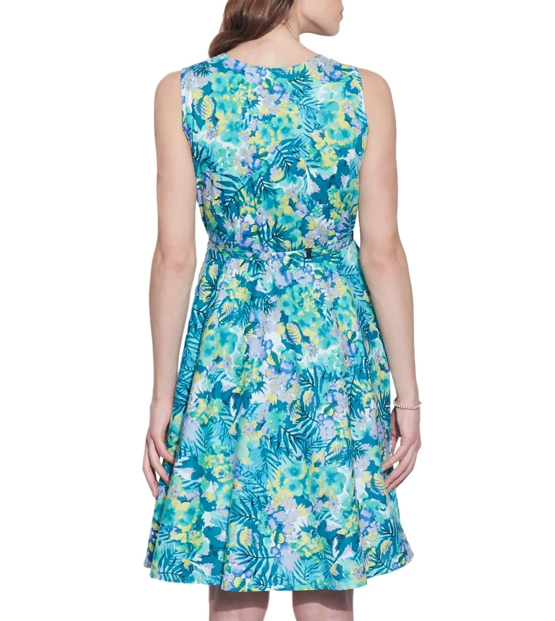 Clothes For Women Cotton Printed Dress,Machine Washable,W-CPD46-1619, Size-46 Inch