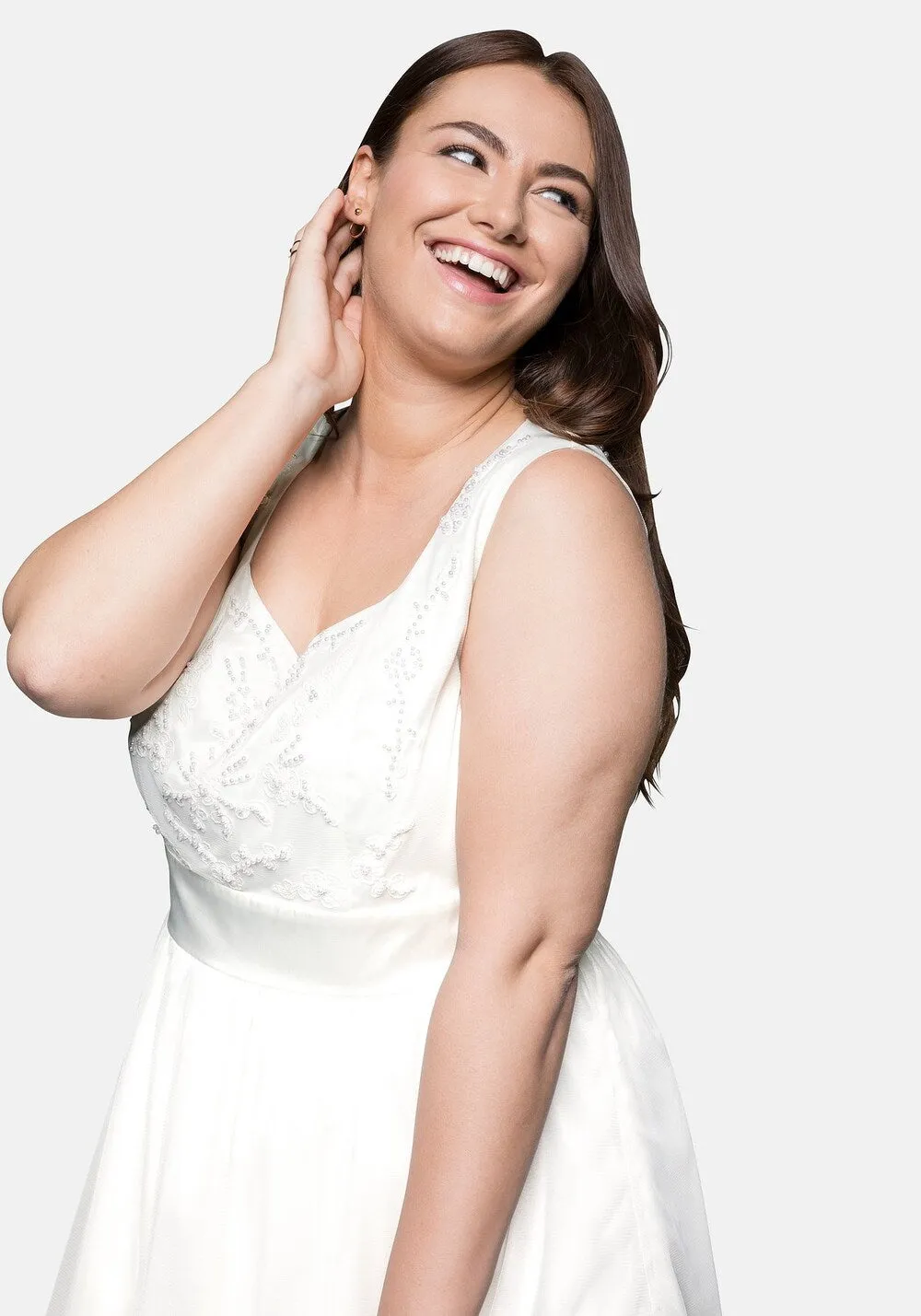 Cocktail dress SHEEGO, white