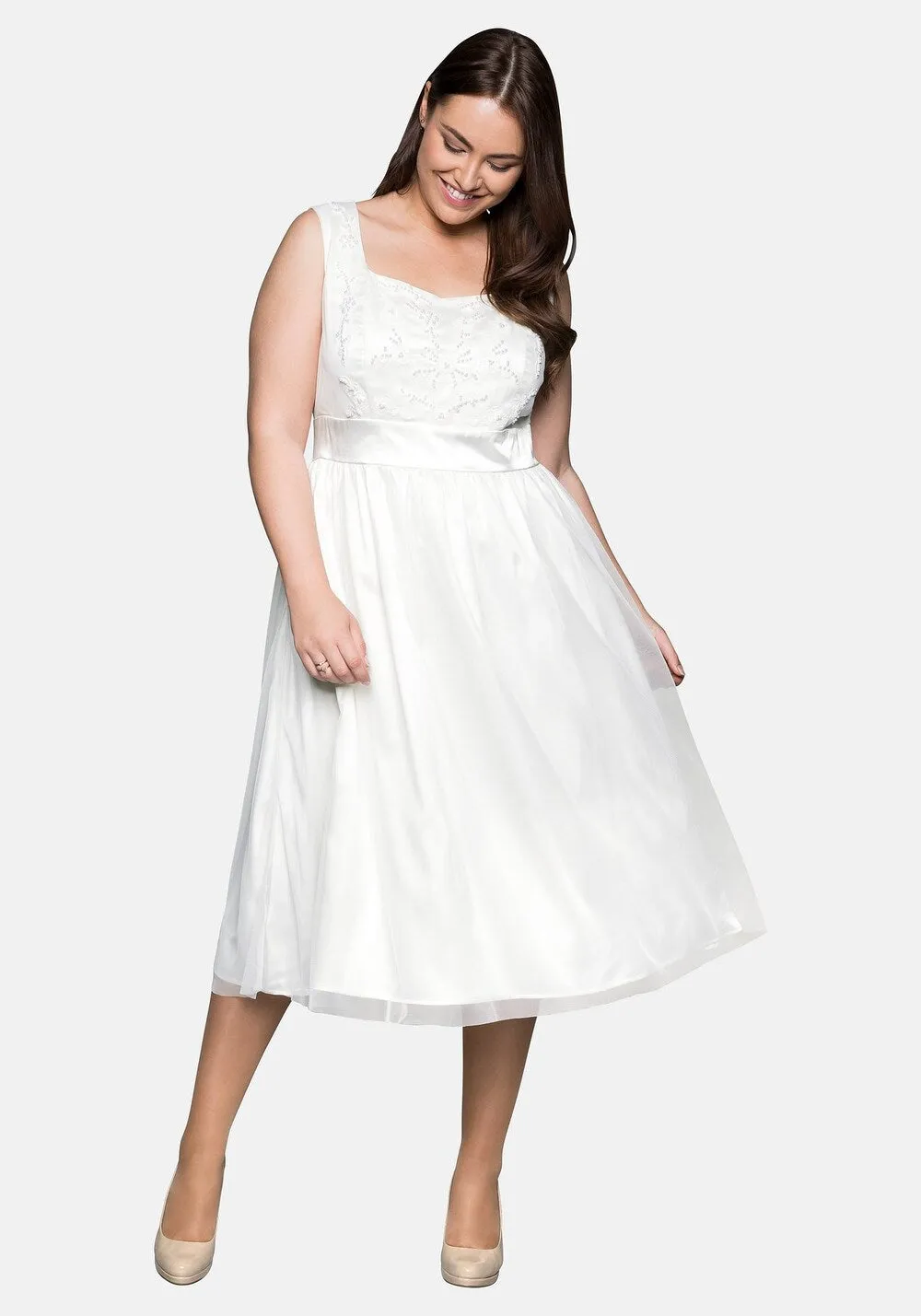 Cocktail dress SHEEGO, white