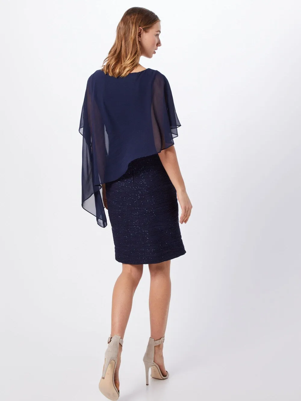 Cocktail dress SWING, sea blue