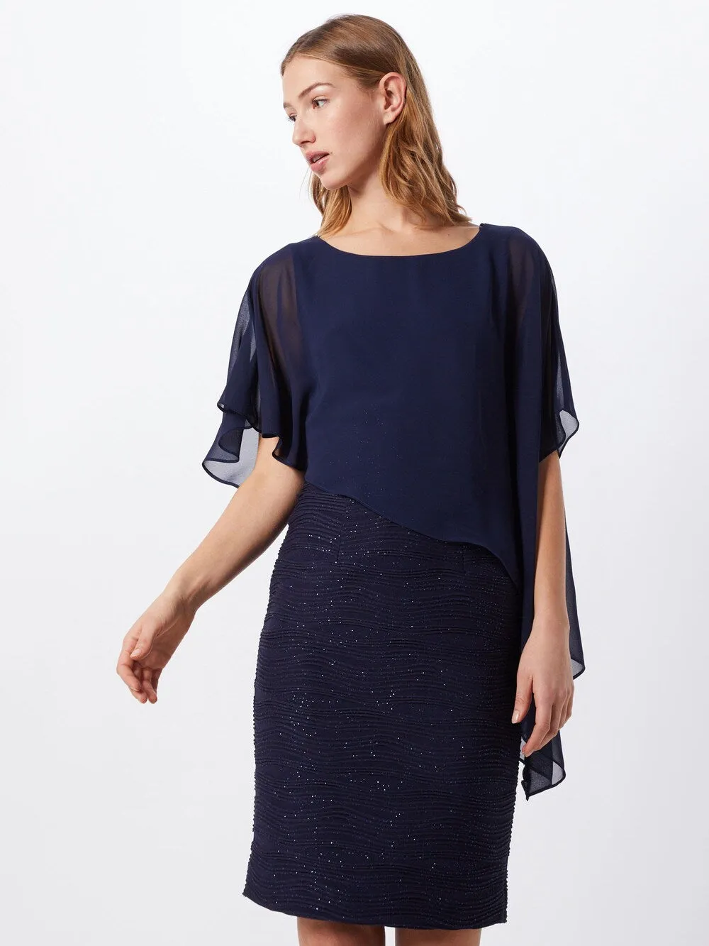 Cocktail dress SWING, sea blue