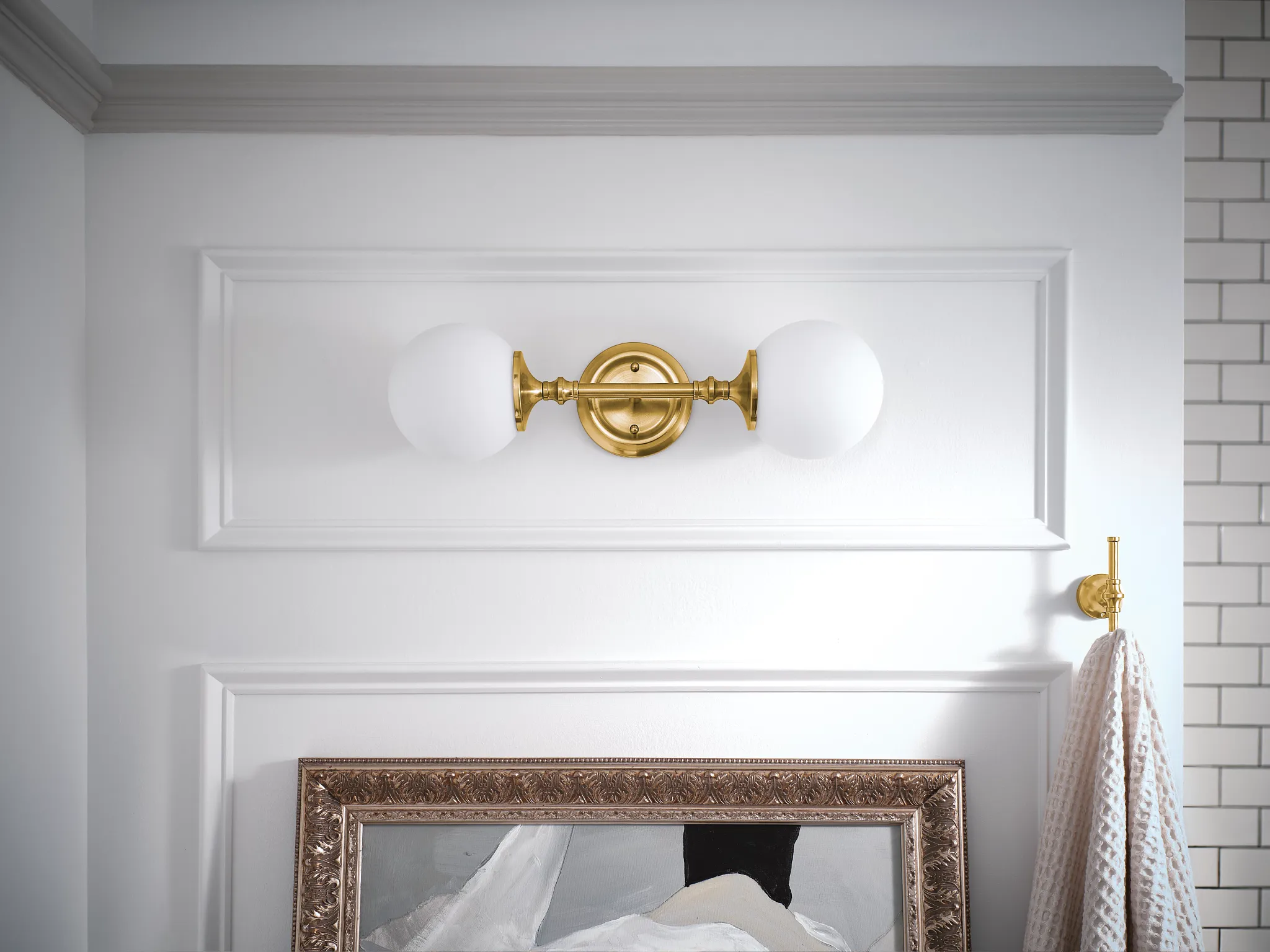 Colinet Chrome double robe hook
