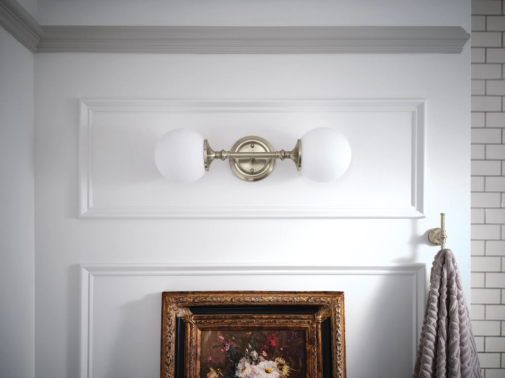 Colinet Chrome double robe hook