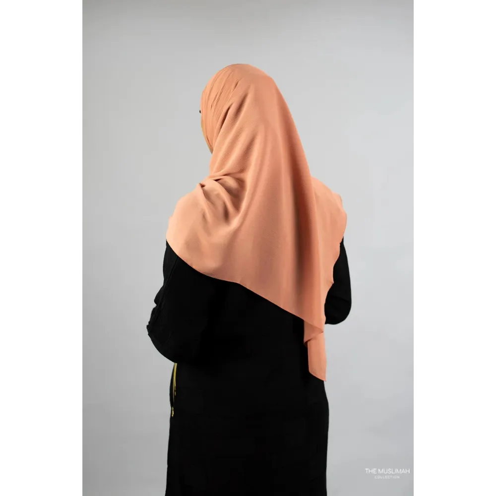 Crinkle Chiffon Hijab (Pumpkin Spice Silk)