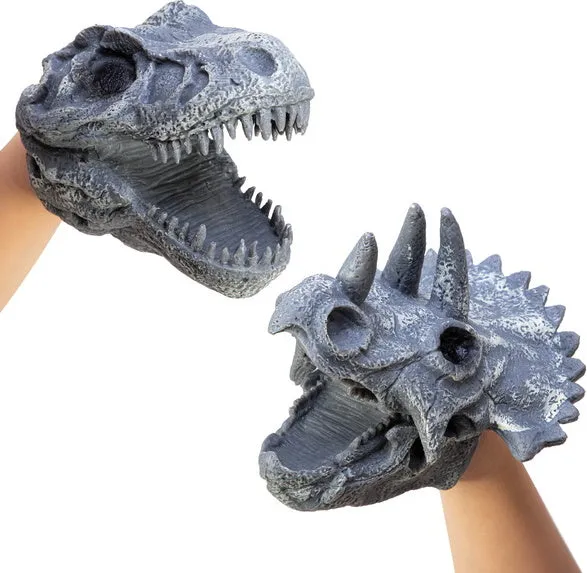 DINO SKULL HAND PUPPET - 2 STYLES