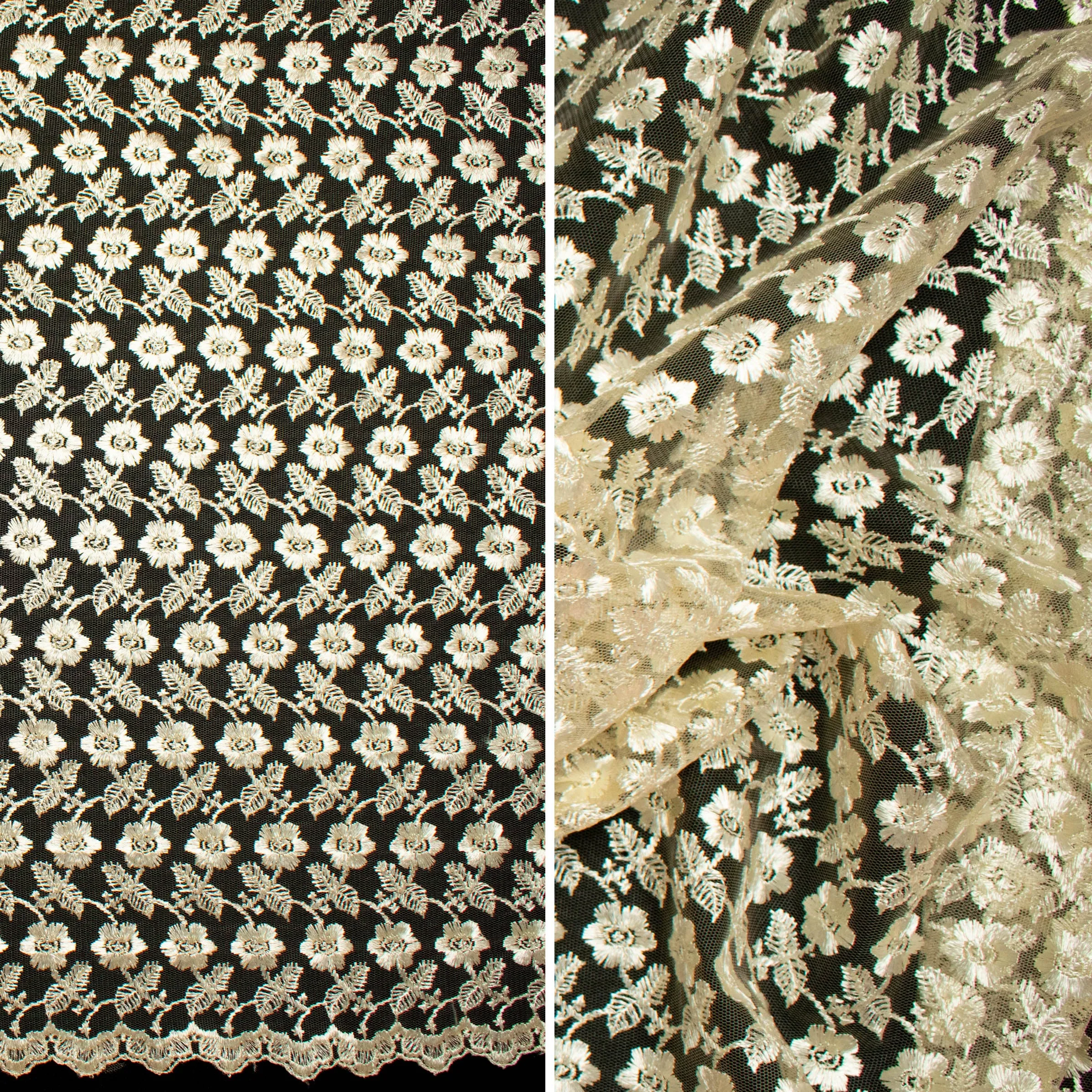 Embroidered Lace SF-058781L1 Ivory
