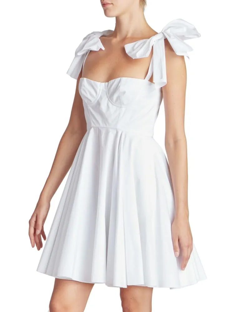 Giambattista Valli Sweetheart Mini Dress in Optical White