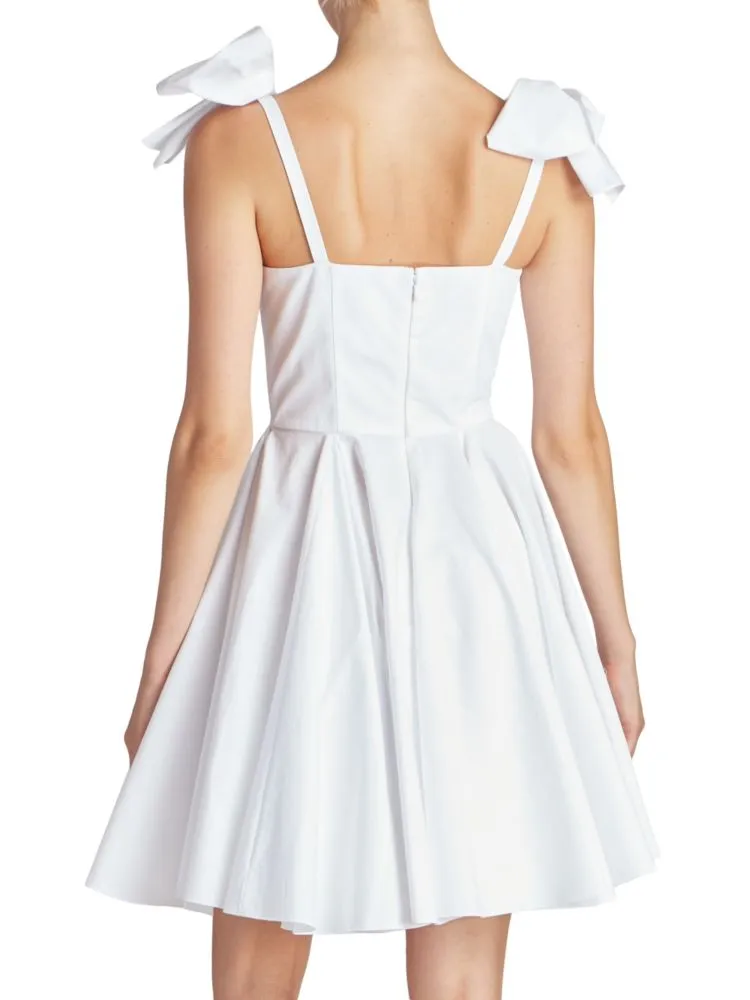 Giambattista Valli Sweetheart Mini Dress in Optical White