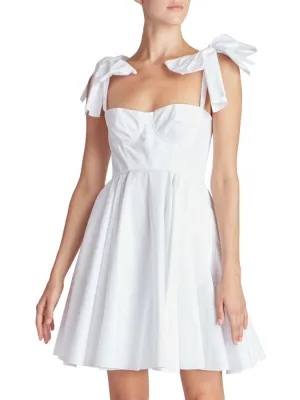 Giambattista Valli Sweetheart Mini Dress in Optical White