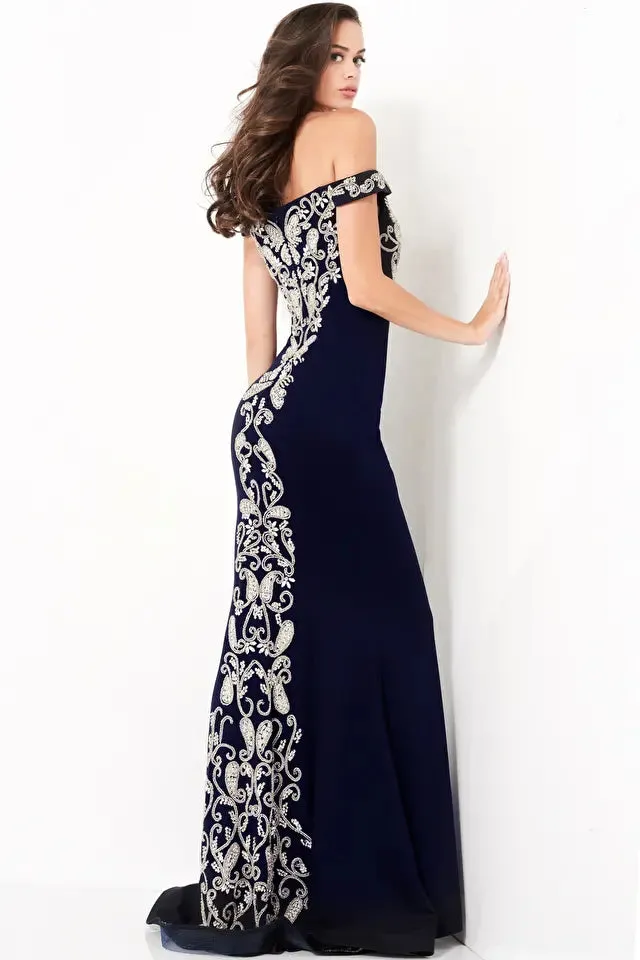 Jovani 02576 Embroidered Sweetheart Neckline Mermaid Dress - Special Occasion/Curves