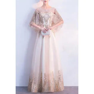 Ketty More Women Sequin Decorated Elegant Wedding Dress-KMWDC4411