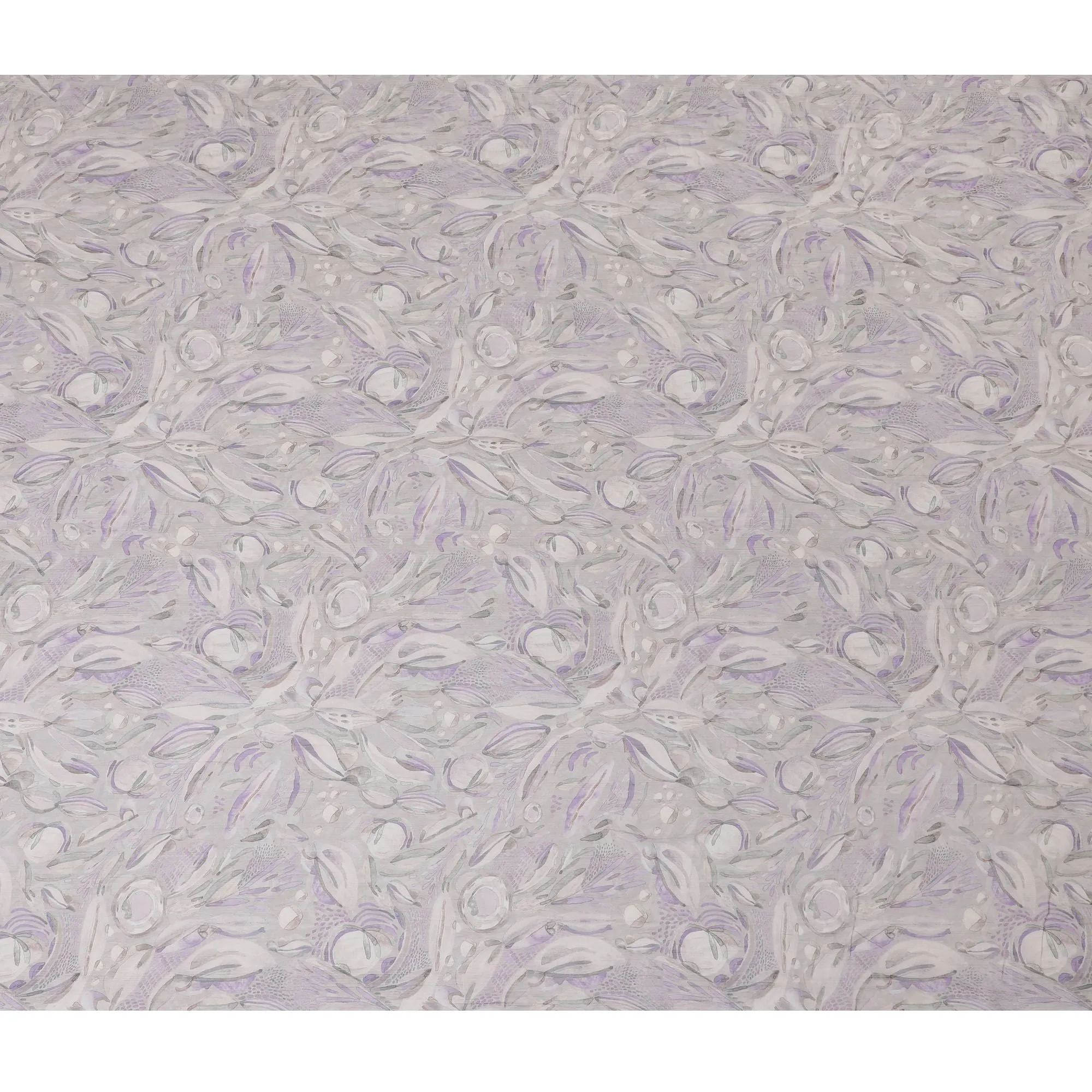 Lavender Whisper - Synthetic Chiffon Fabric, Paisley Design, 110cm Width â€“ Buy in meters for Craft & Apparel-D18116
