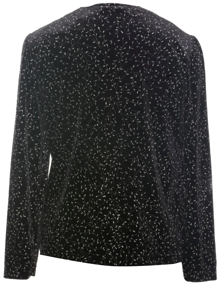 Metallic Finish Evening Jacket - M