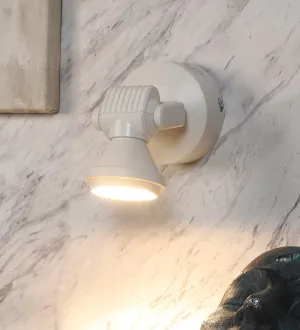 Minimal White Metallic Wall Light Lamp For Home & Office Decor