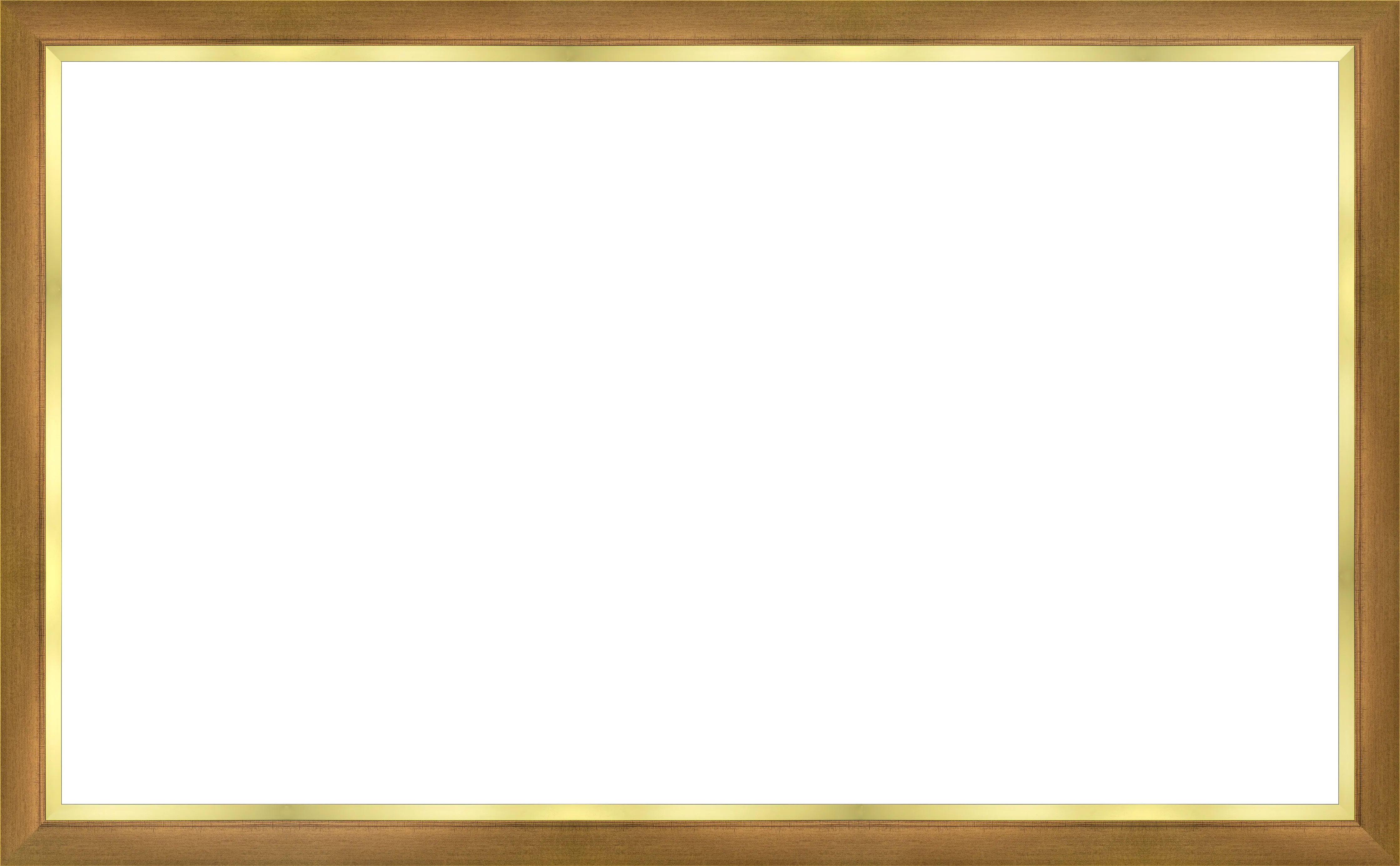 Modern Gold Leaf Deco Slim Frame