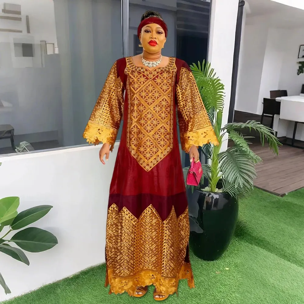 Plus Size African Clothing for Women: Traditional Dashiki, Bazin Embroidery, Evening Gowns & Wedding Party Dresses