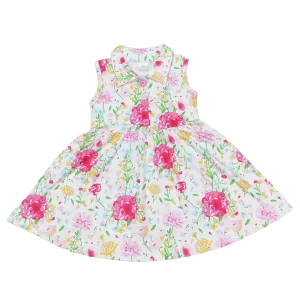 "Avery" Pink Floral Party Dress