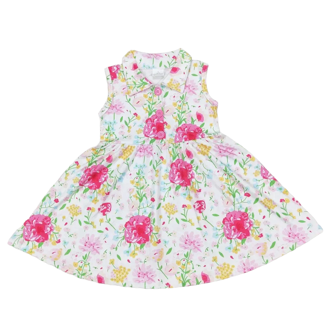 "Avery" Pink Floral Party Dress