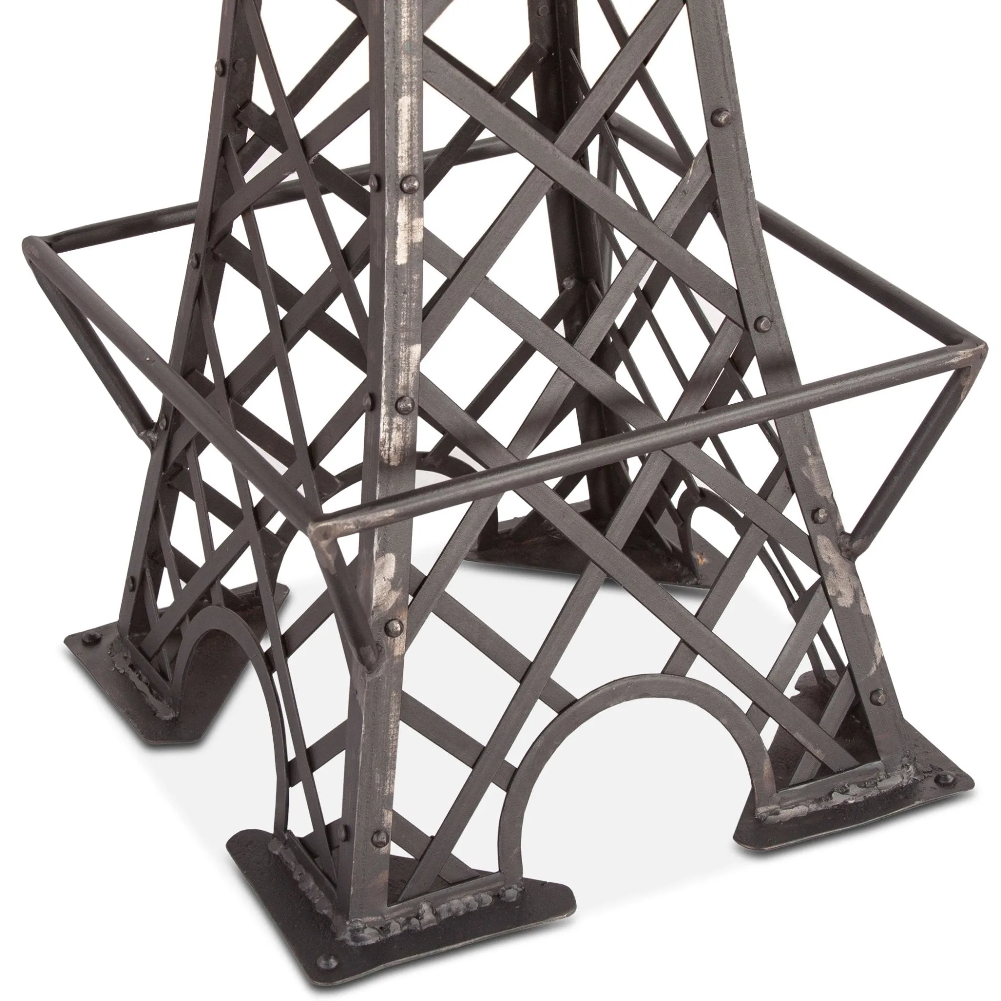 Rustic Revival Eiffel Tower Industrial Bistro Table