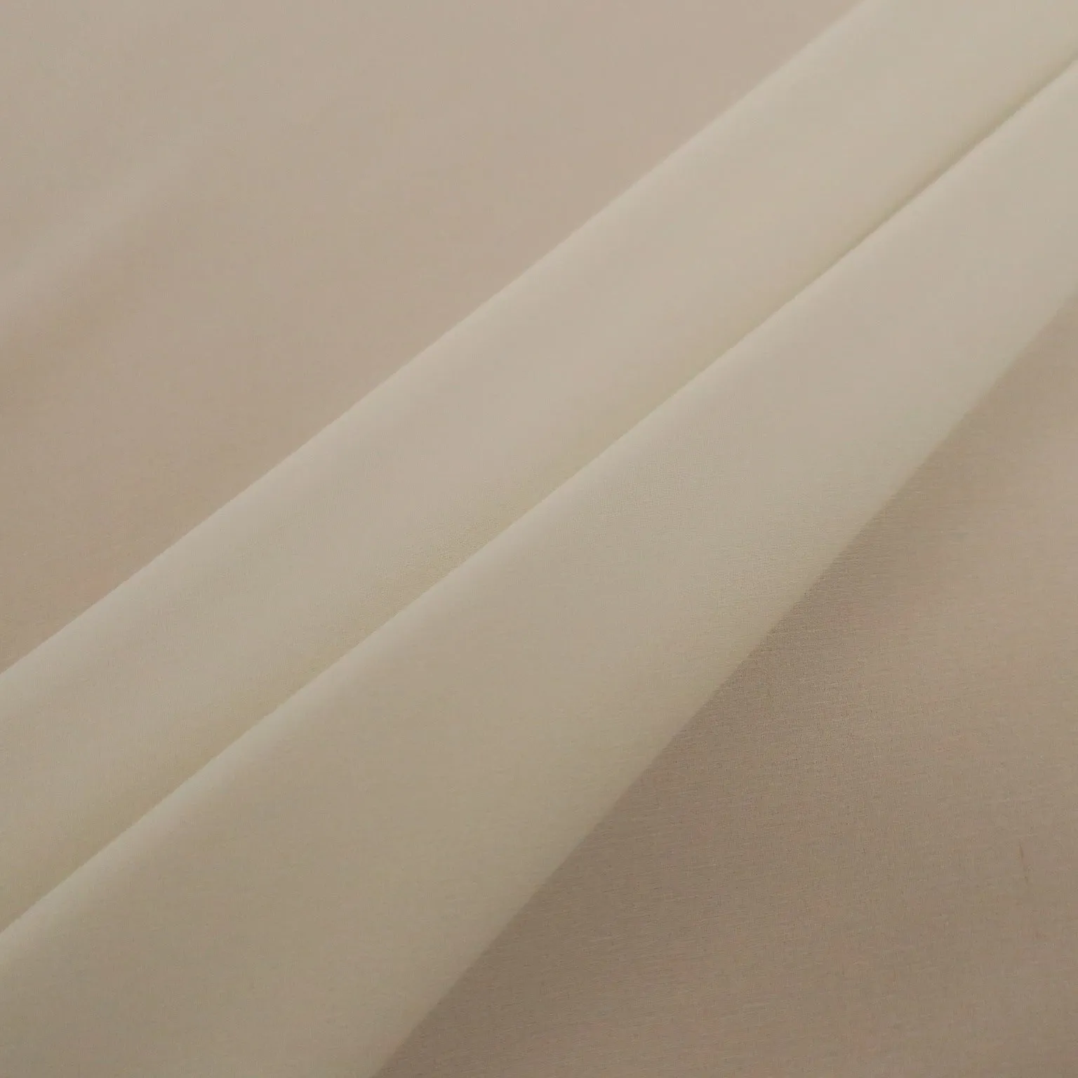 Silk Georgette Chiffon Fabric 54" Ivory Solid 10mm 100% Silk