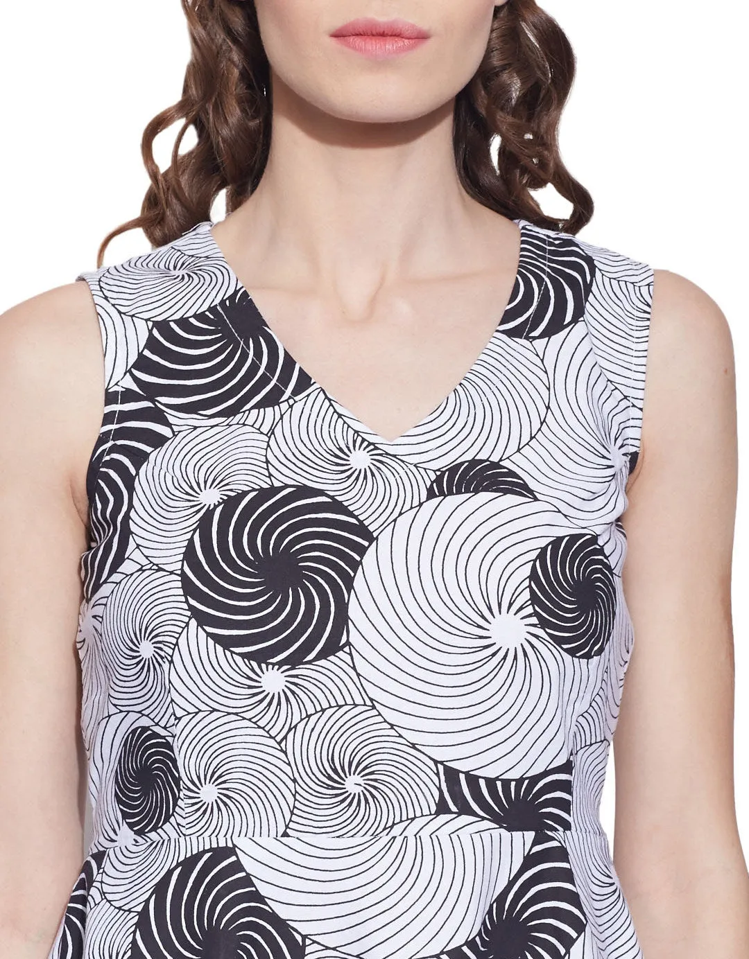 Women Apparels Cotton Printed Dress,Machine Washable,W-CPD32-1611, Size-32 Inch